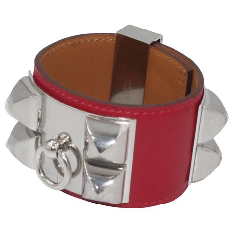 hermes collier de chien red